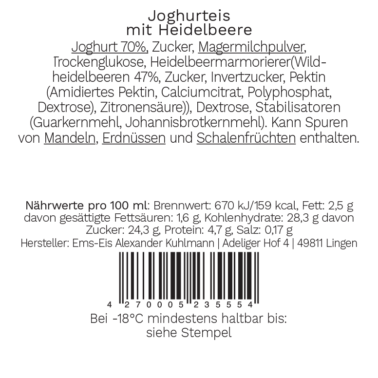 Joghurt-Heidelbeere